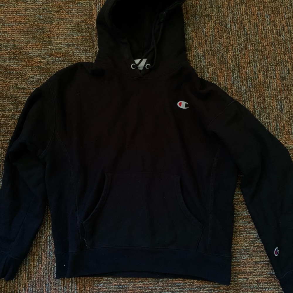 CHAMPION BLACK HOODIE